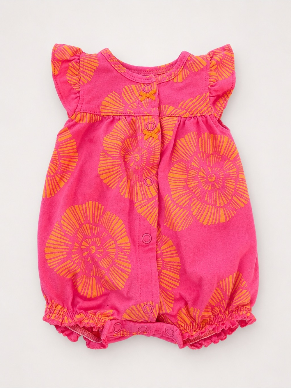 Carter's Pink and Orange Floral Romper